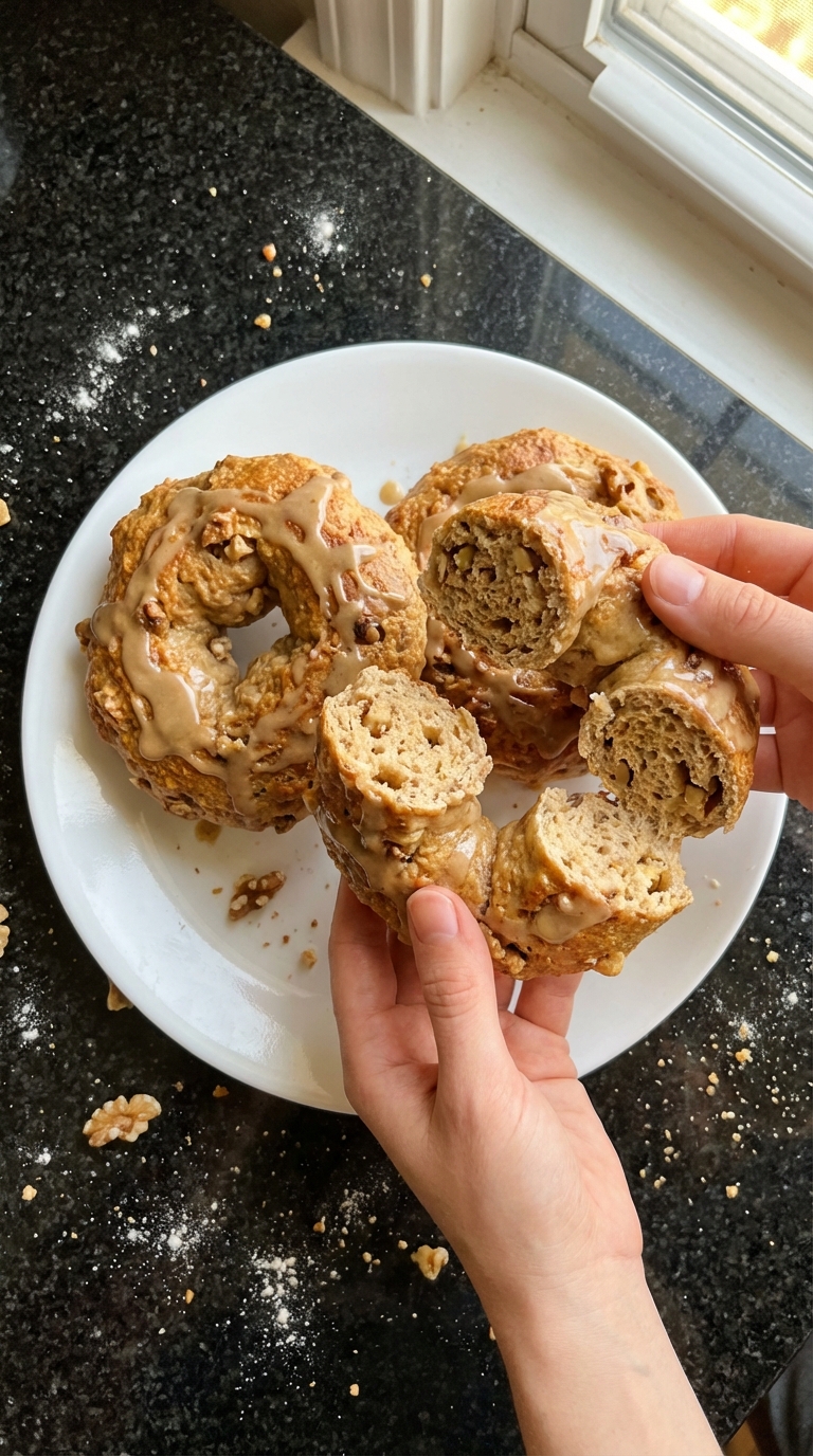 Maple Walnut Protein Bagels
