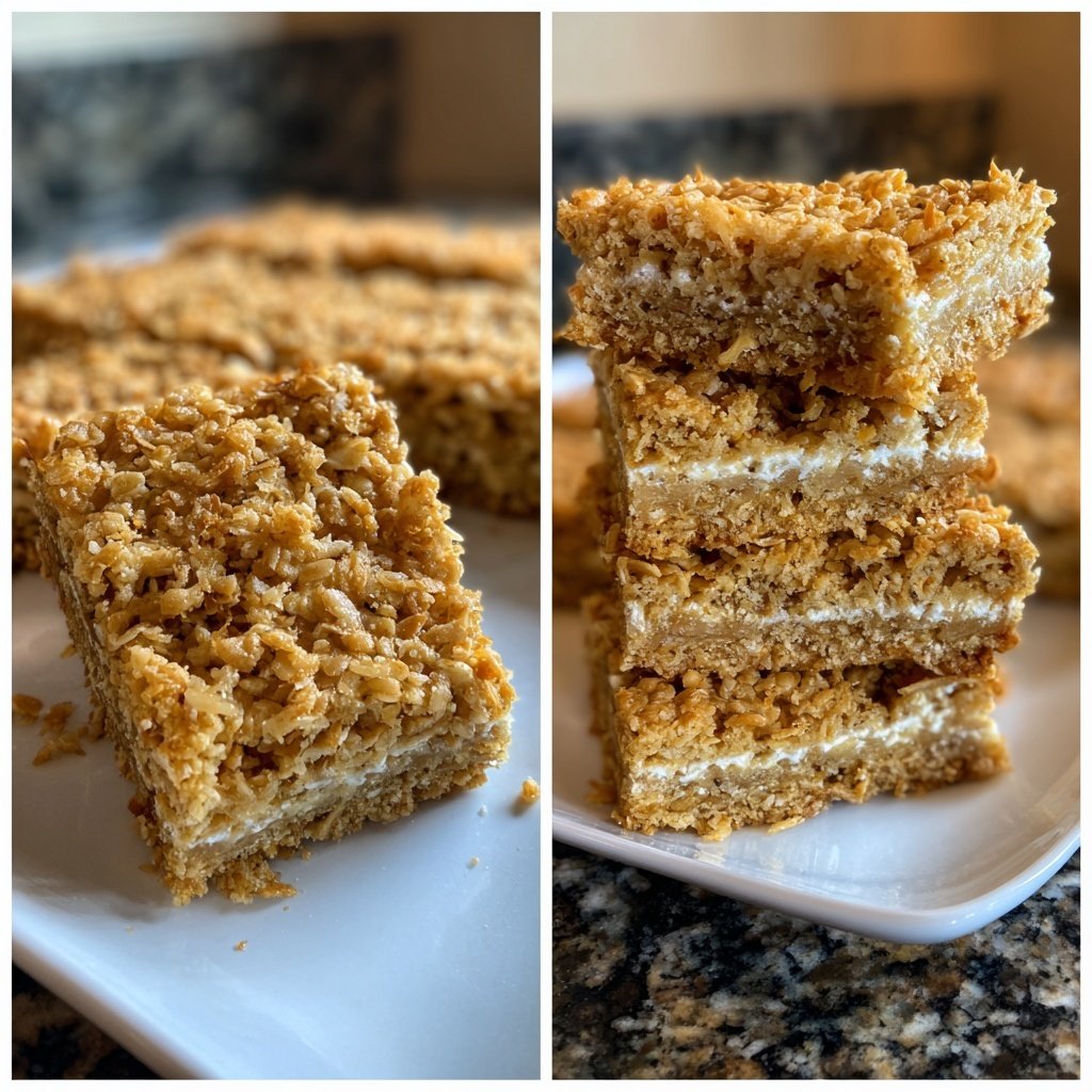 Sweet Coconut Cream Flapjacks