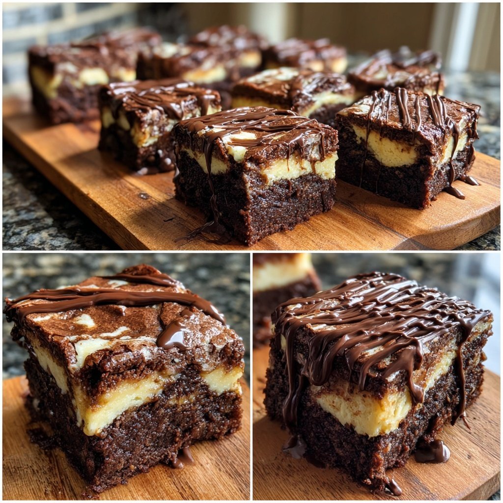 Chocolate Vanilla Swirl Brownies