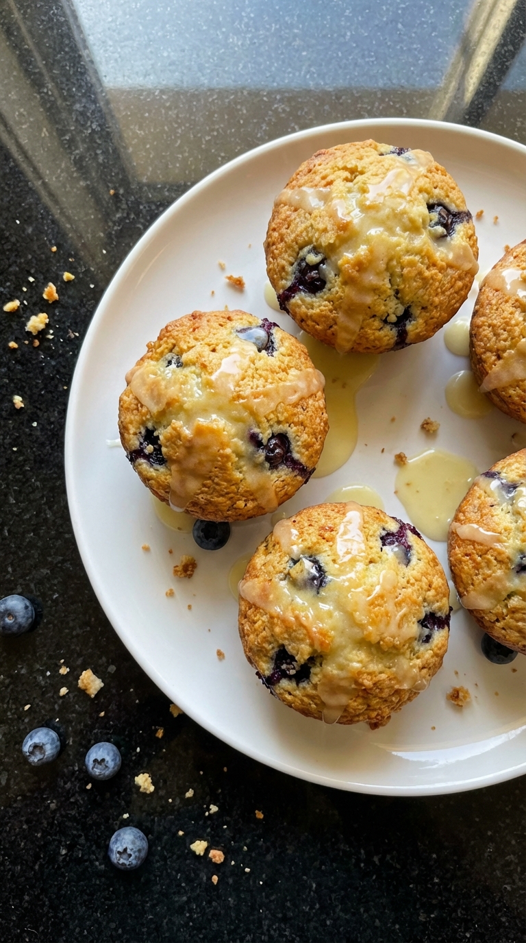 Zesty Lemon Blueberry Muffins
