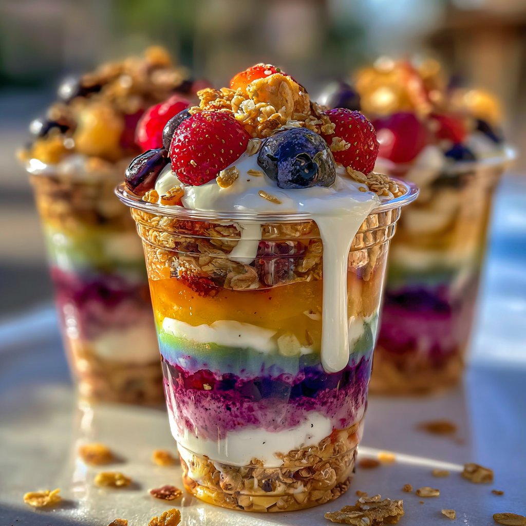 Fun and Fruity Rainbow Cups