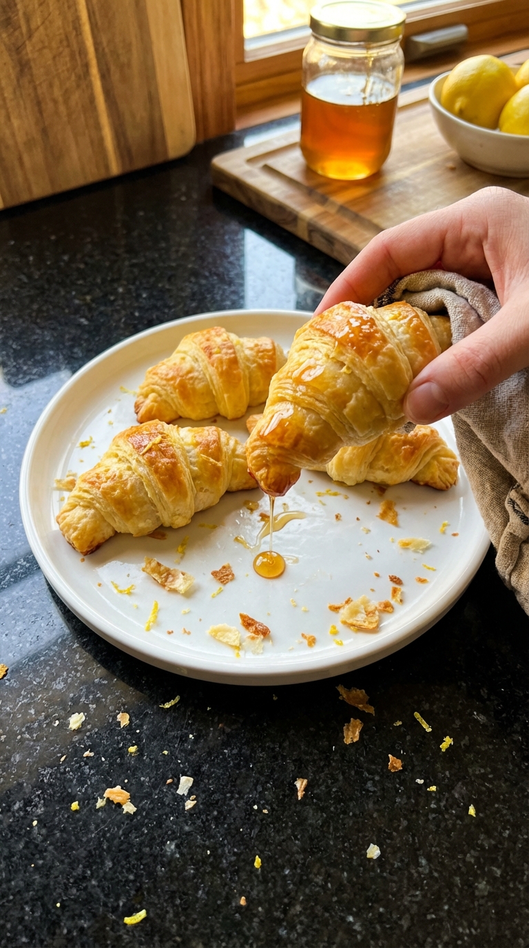 Honey Lemon Croissant Appetizers
