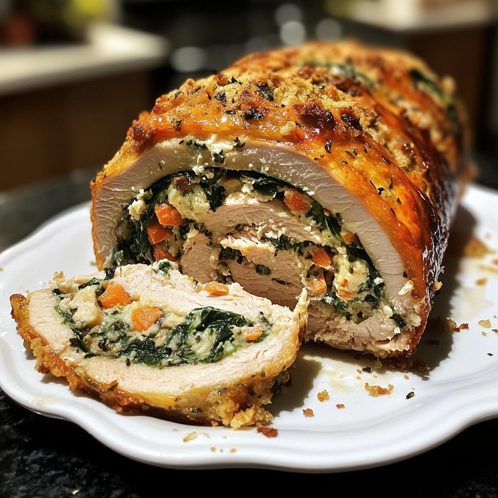 Stuffed Turkey Roll