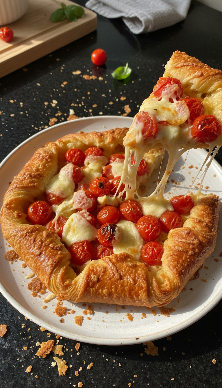 Savory Tomato Croissant Tart