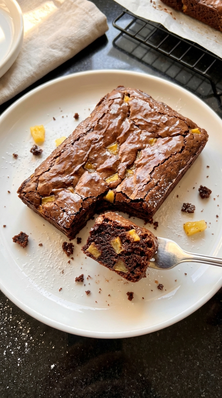 Pineapple Brownie Delight