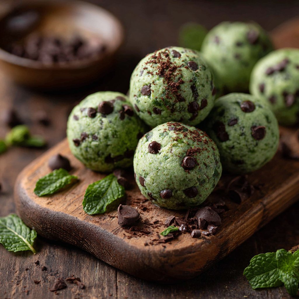 Mint Chocolate Protein Balls