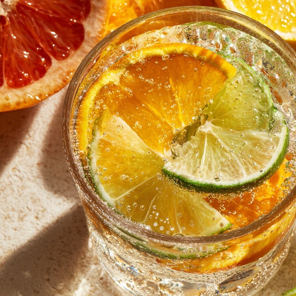 Winter Citrus Sparkler Mocktail
