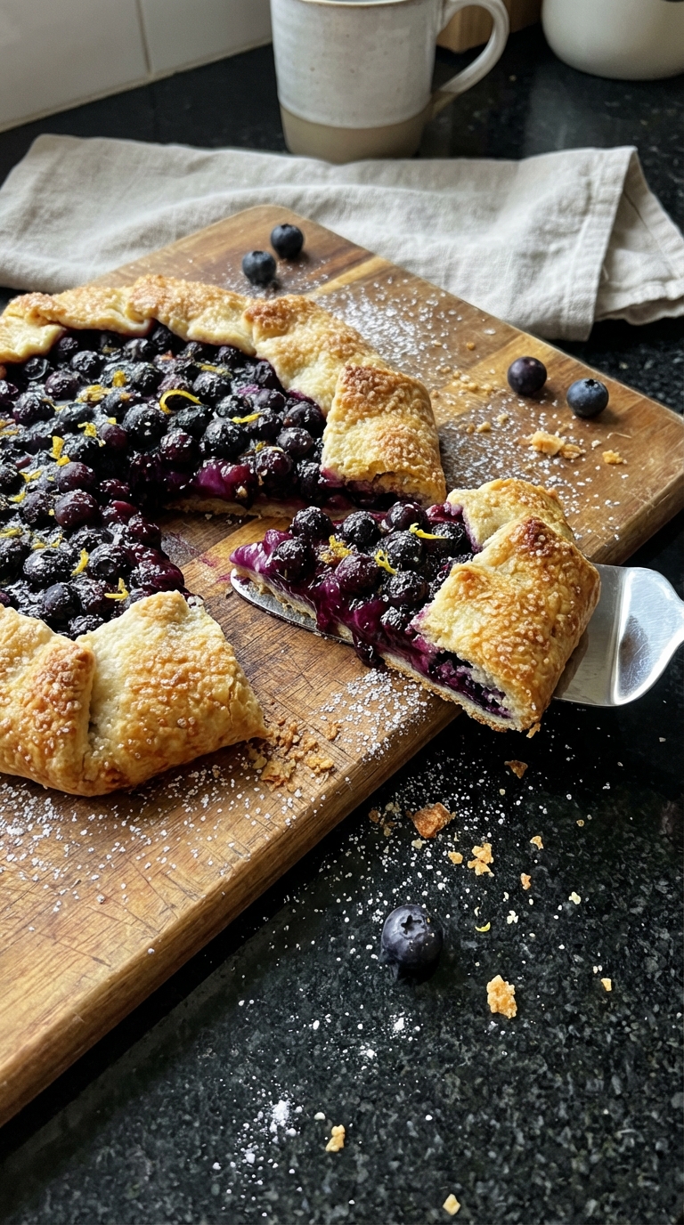 Rustic Blueberry Lemon Galette