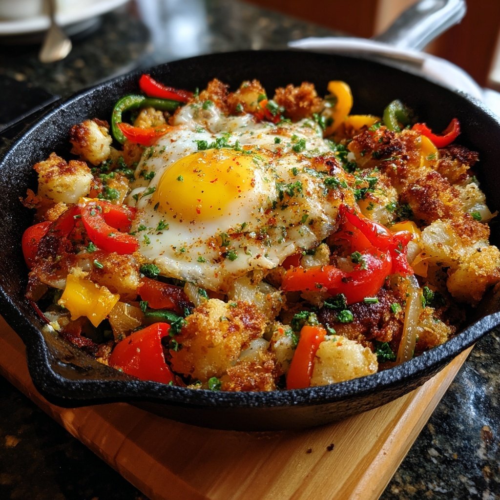 One-Pan Breakfast Skillet with Crispy Potatoes​