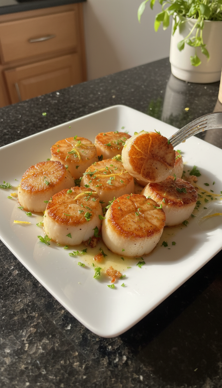 Seared Scallops with Gremolata