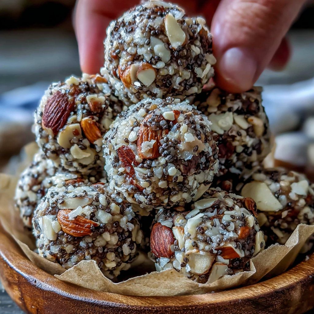 Chia-Almond Energy Truffles