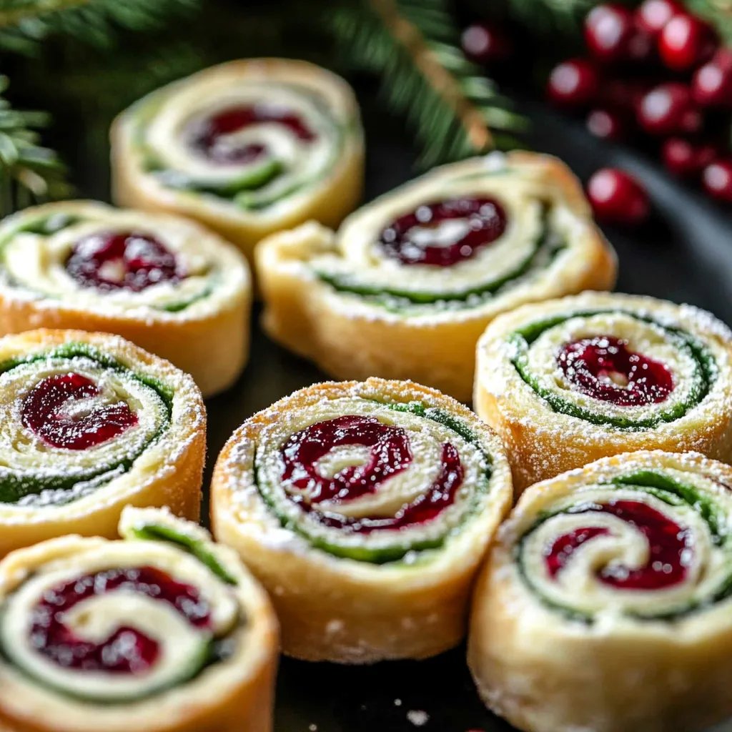 Christmas Cranberry Pinwheels