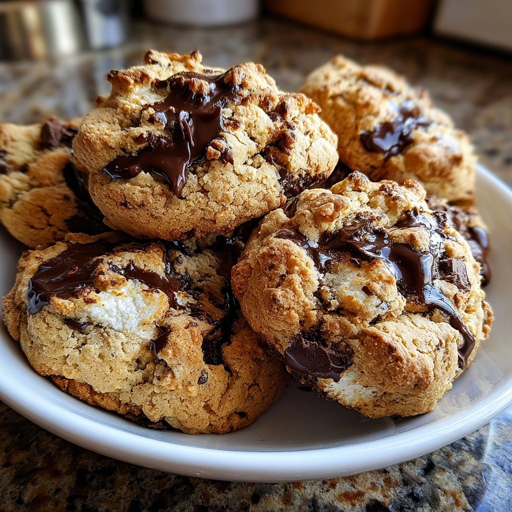 Crumbl S'mores Cookies