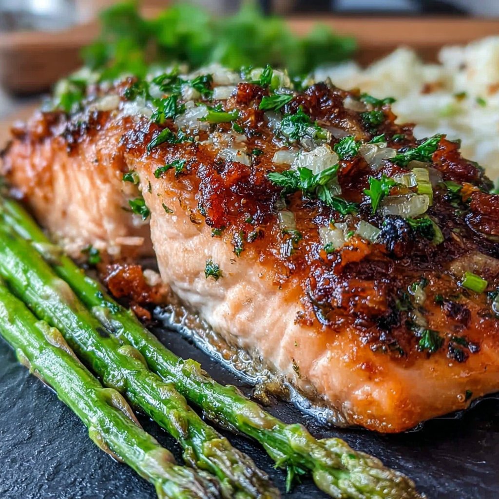 Baked Salmon with Asparagus