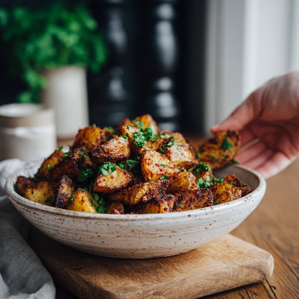 Airfryer Cajun Spiced Potatoes