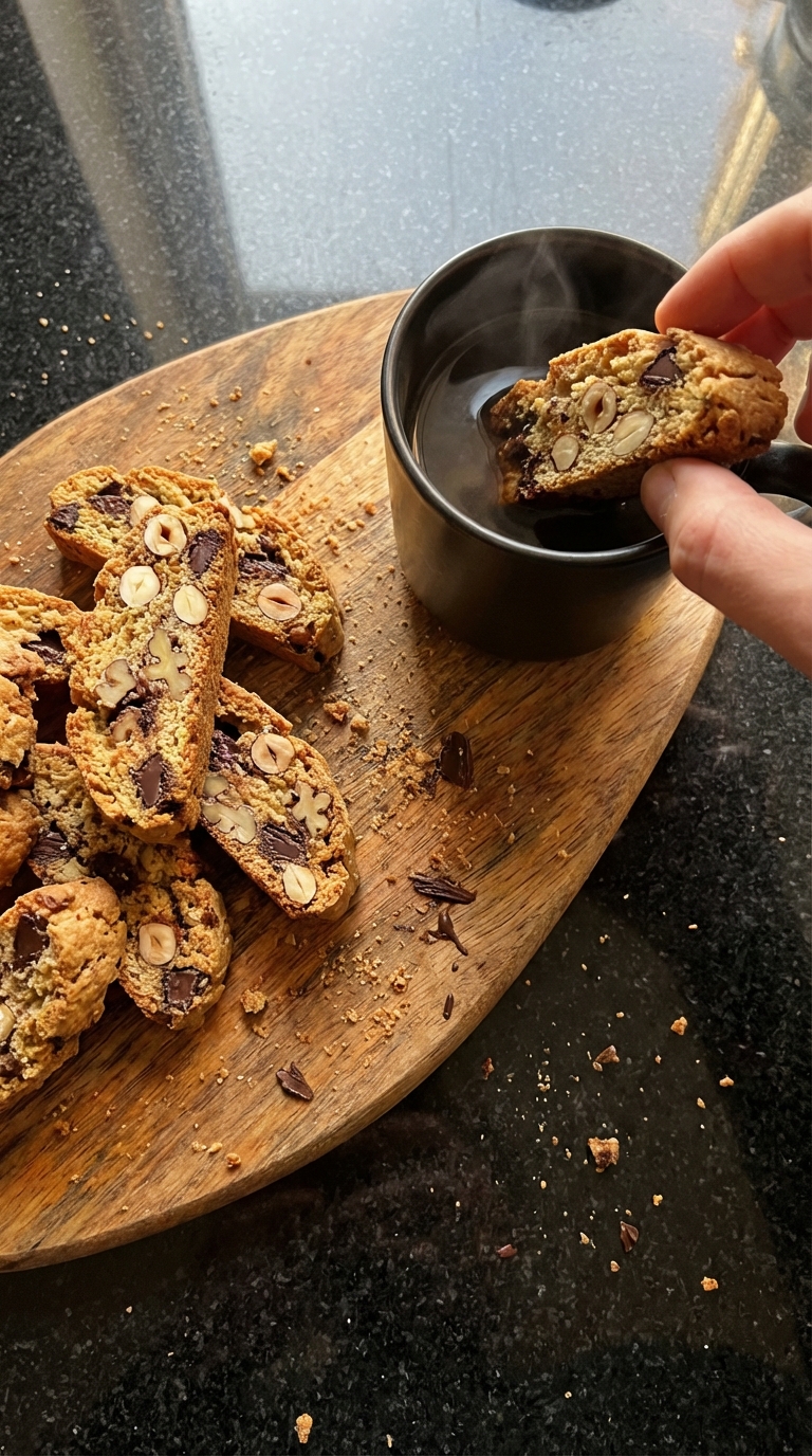 Nutty Chocolate Biscotti