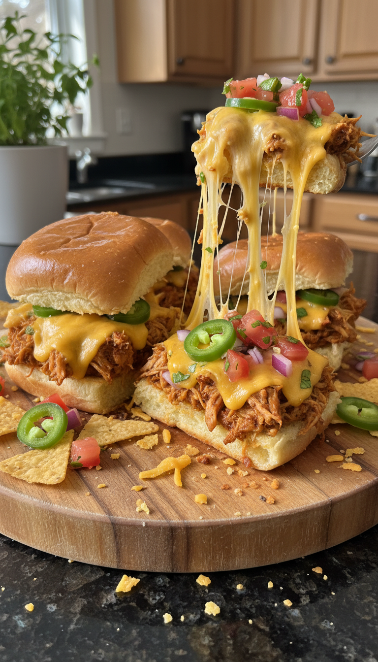 Loaded Nacho Chicken Sliders