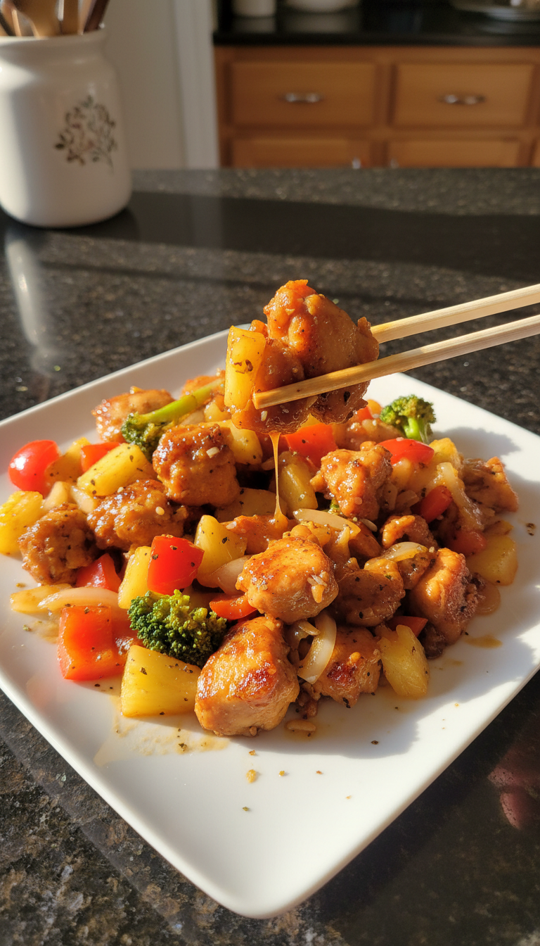 Pineapple Chicken Stir-fry Delight