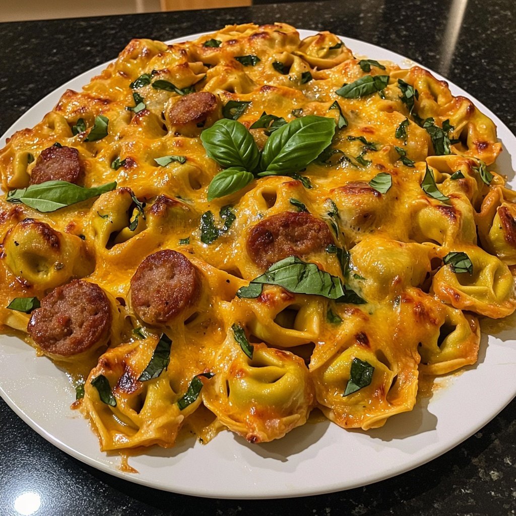 Baked Tortellini with Sausage