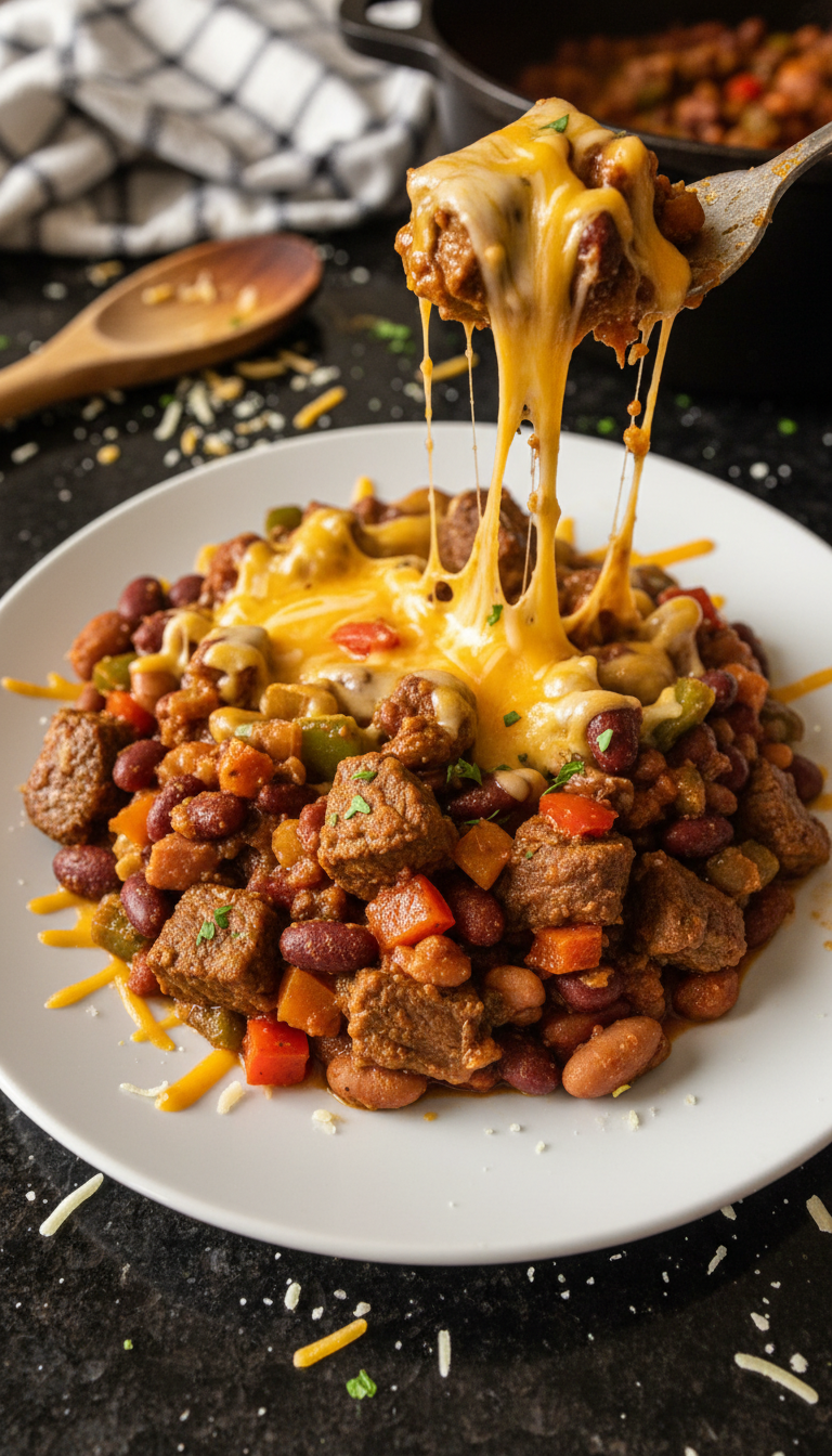 Southwestern Beef Chili Burst