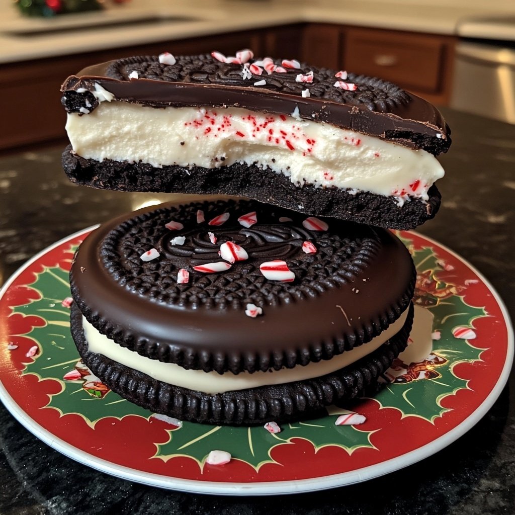 Peppermint Bark Oreos