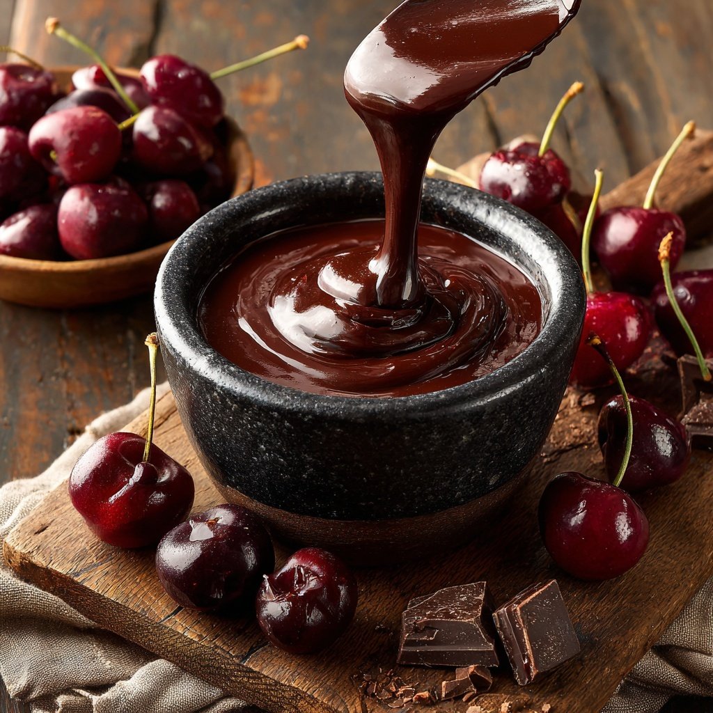 Chocolate Cherry Fondue Heaven