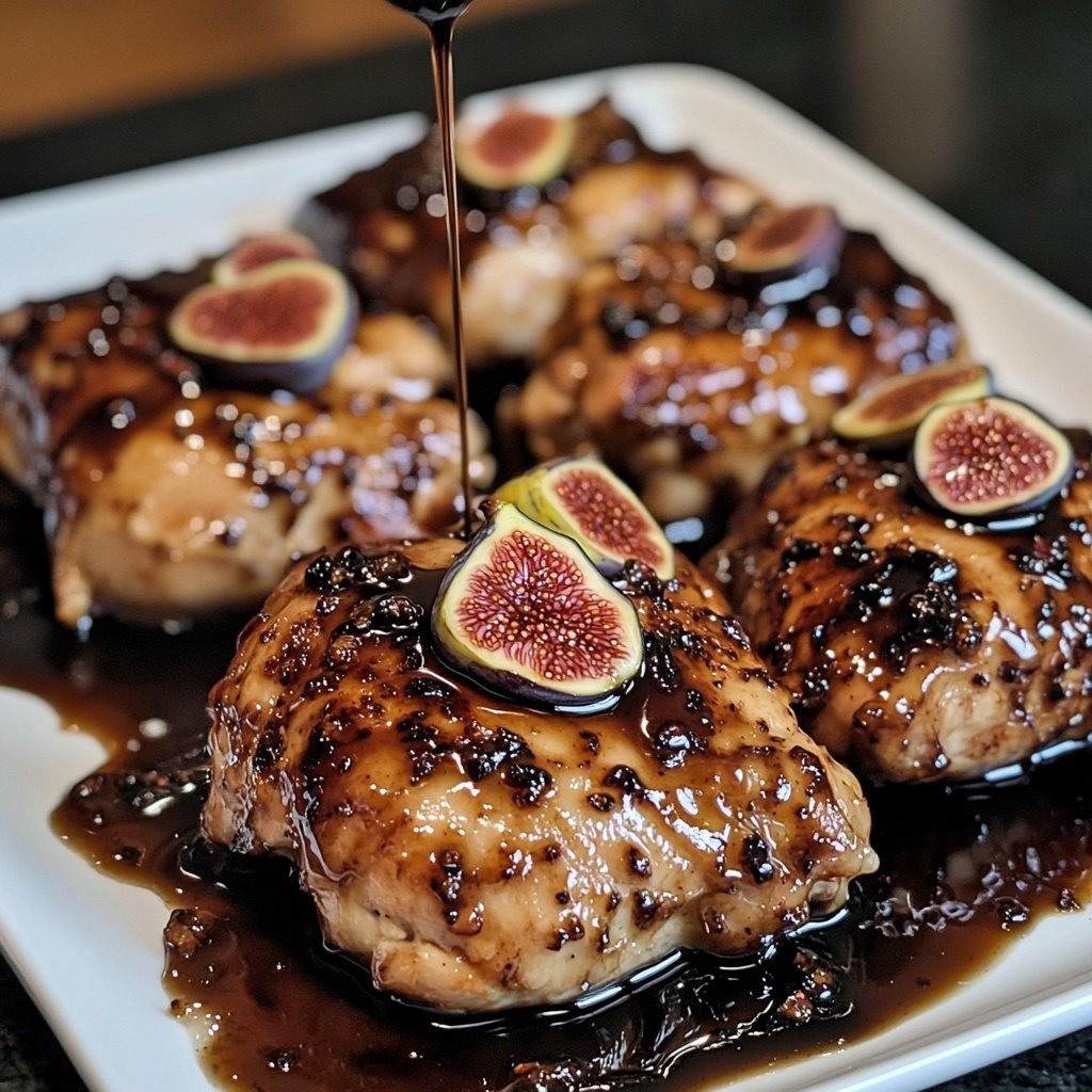 Balsamic Fig Glazed Chicken