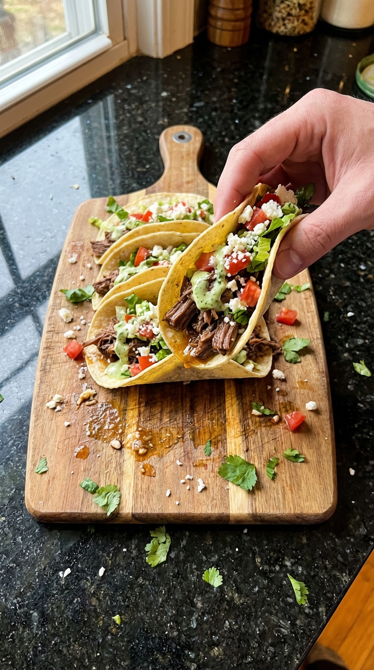 Beef Tacos with Cilantro Aioli