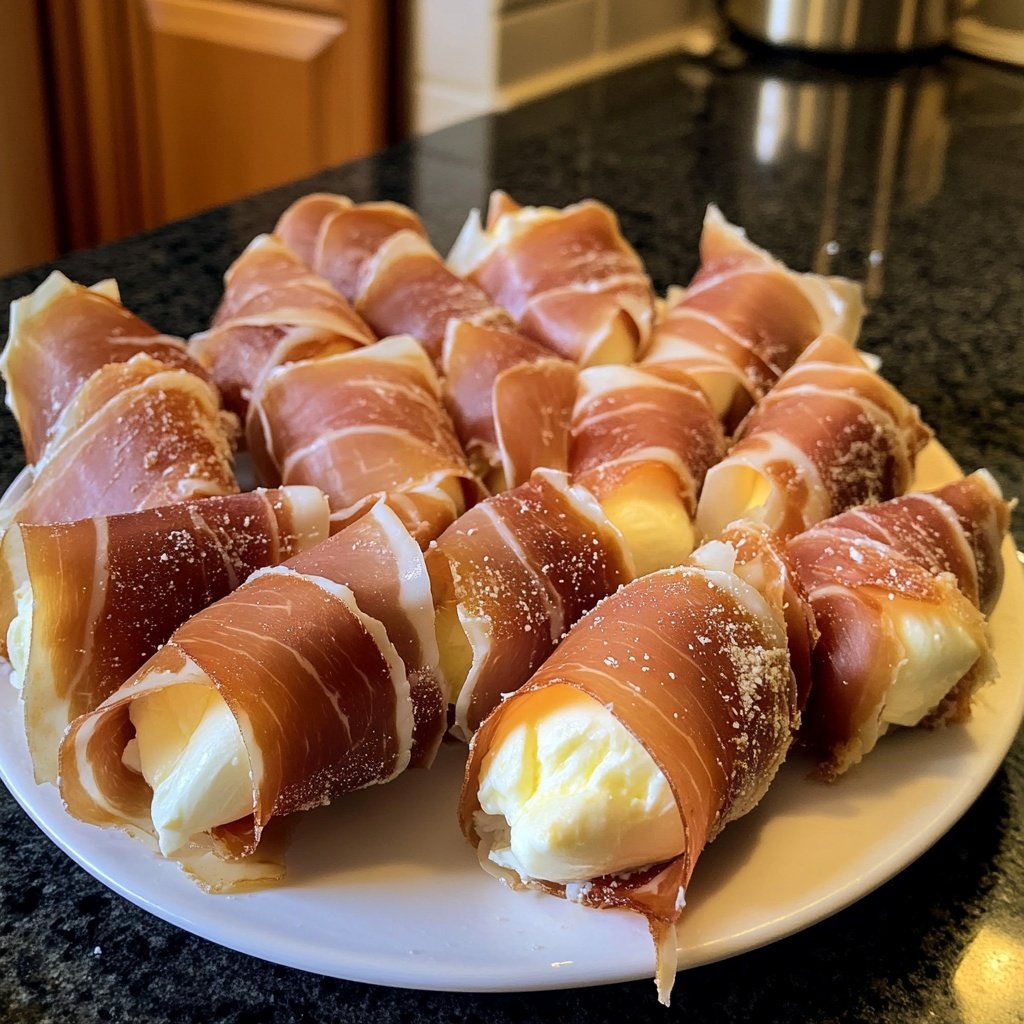 Prosciutto Wrapped Mozzarella Bites