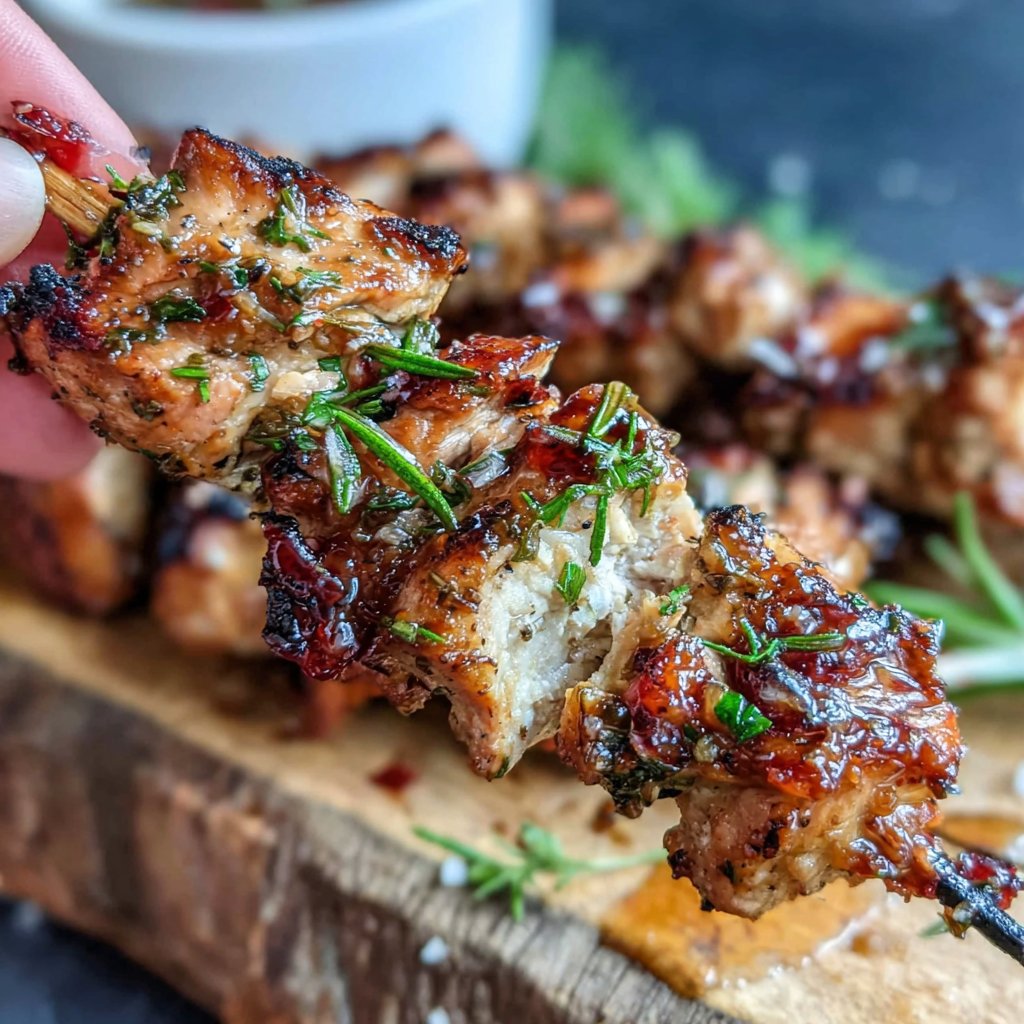 Lemon-Rosemary Chicken Skewers