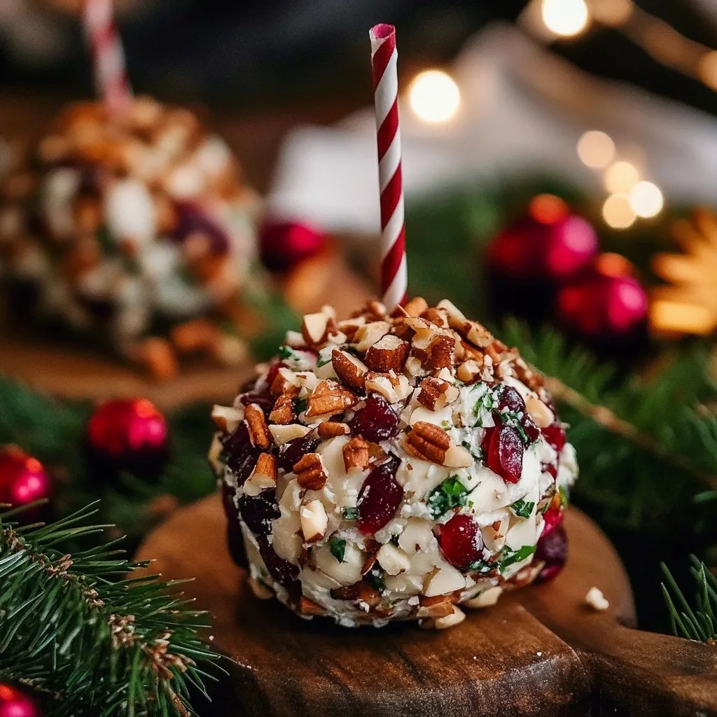 Festive Cranberry Pecan Cheese Ball