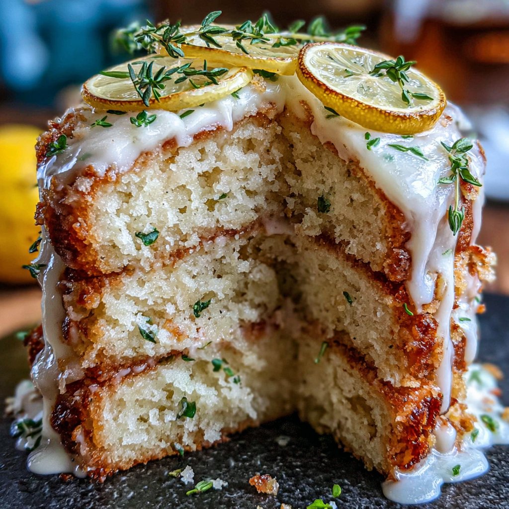 Lemon Thyme Spring Layer Cake