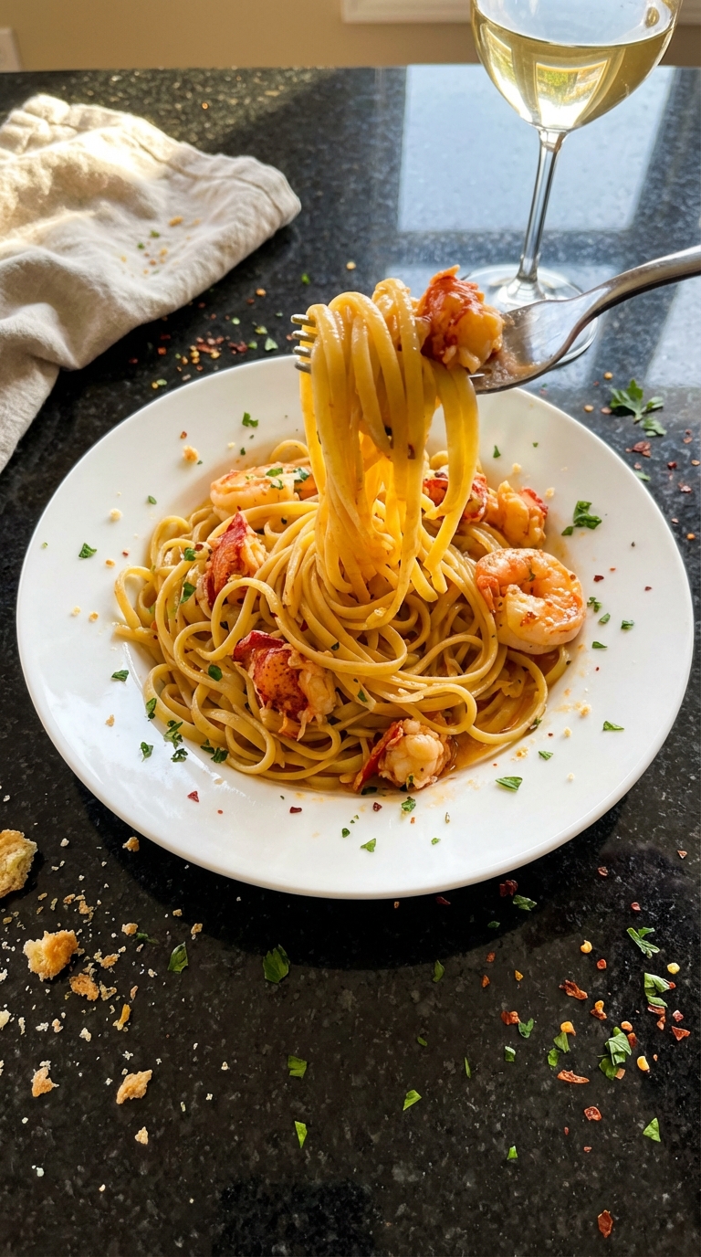 Lobster & Shrimp Pasta