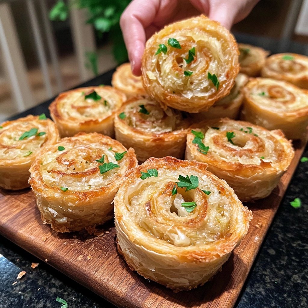 Sauerkraut Pinwheels
