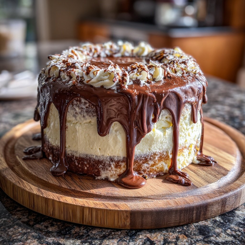 Incredible Chocolate Vanilla Cake