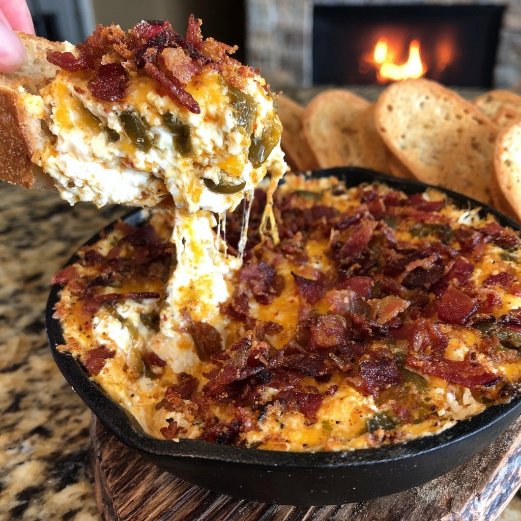 Cheesy Bacon Jalapeño Dip