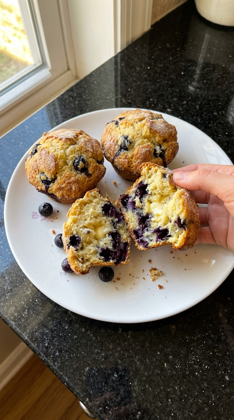 Sourdough Blueberry Muffins Extraordinaire