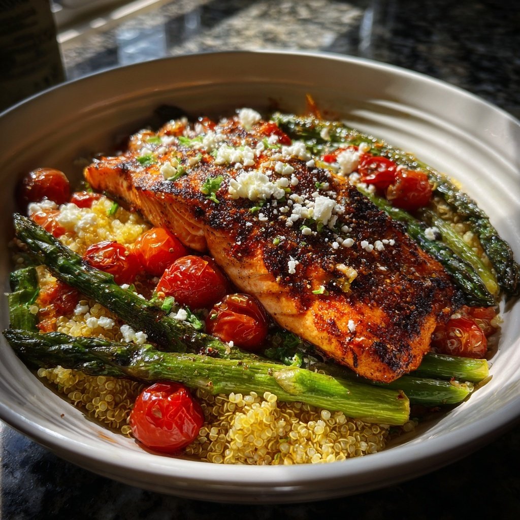Delightful Salmon Grain Bowl