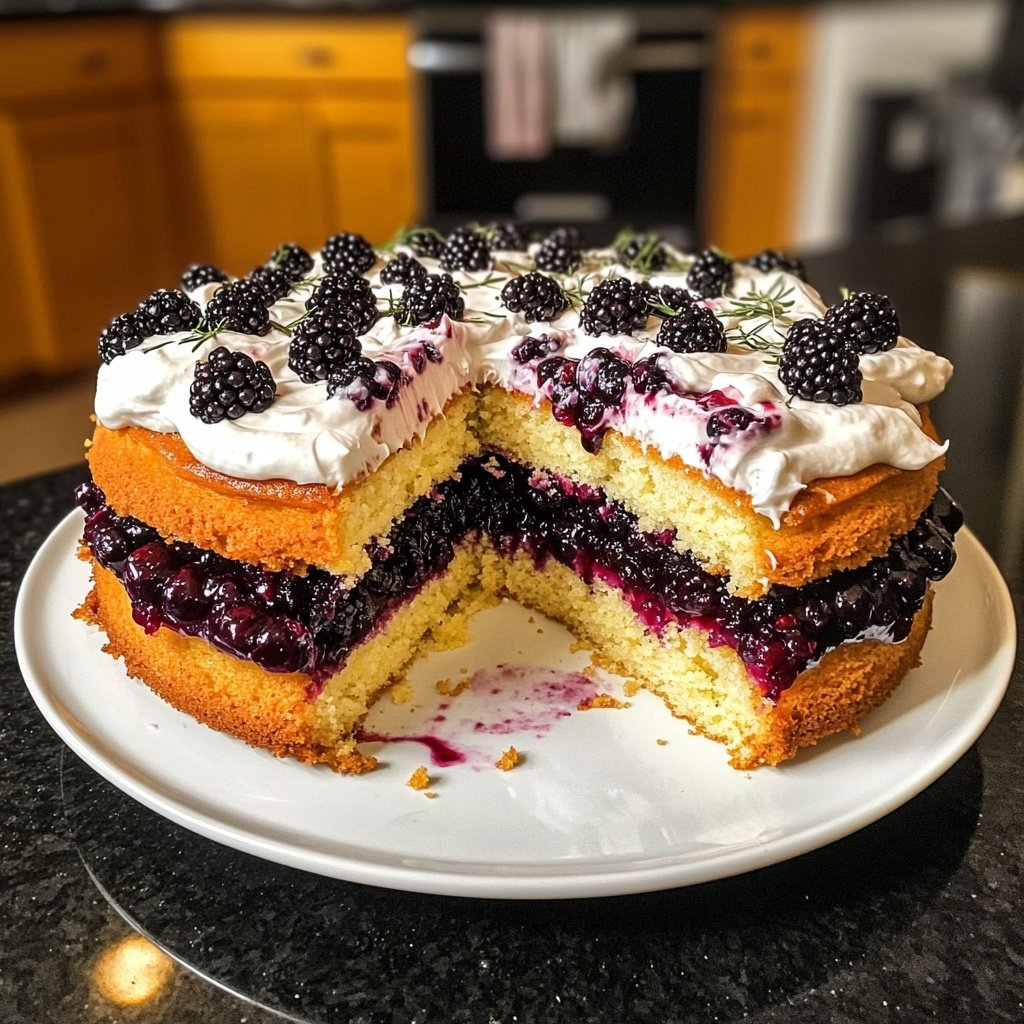 Capricorn Blackberry Thyme Cake
